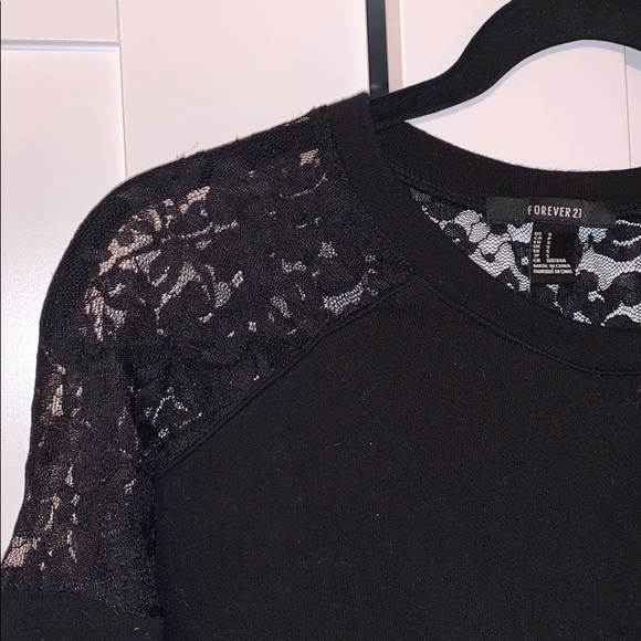 Black Lace Sweater - Picture 2 of 4